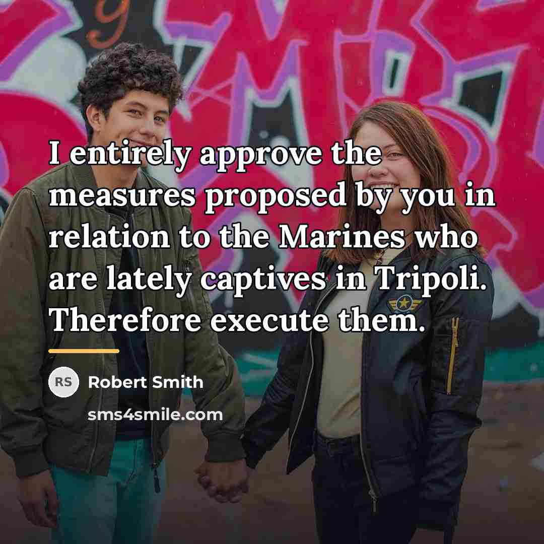 “I entirely approve the measures proposed by you in relation…” quote by Robert Smith