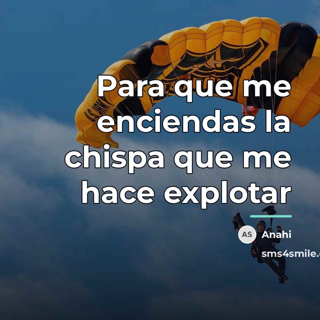 “Para que me enciendas la chispa que me hace explotar…” quote by Anahi