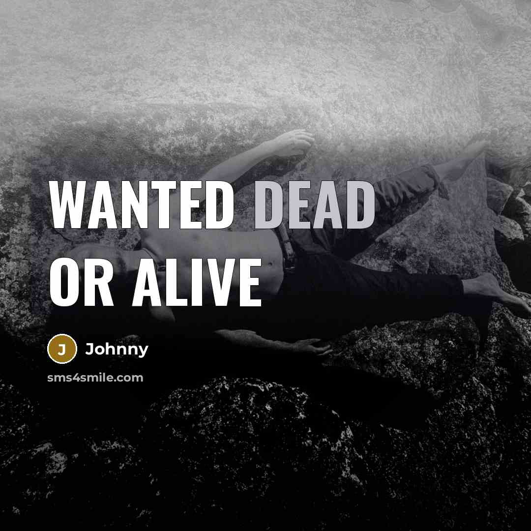 “Wanted Dead or Alive” quote by Johnny