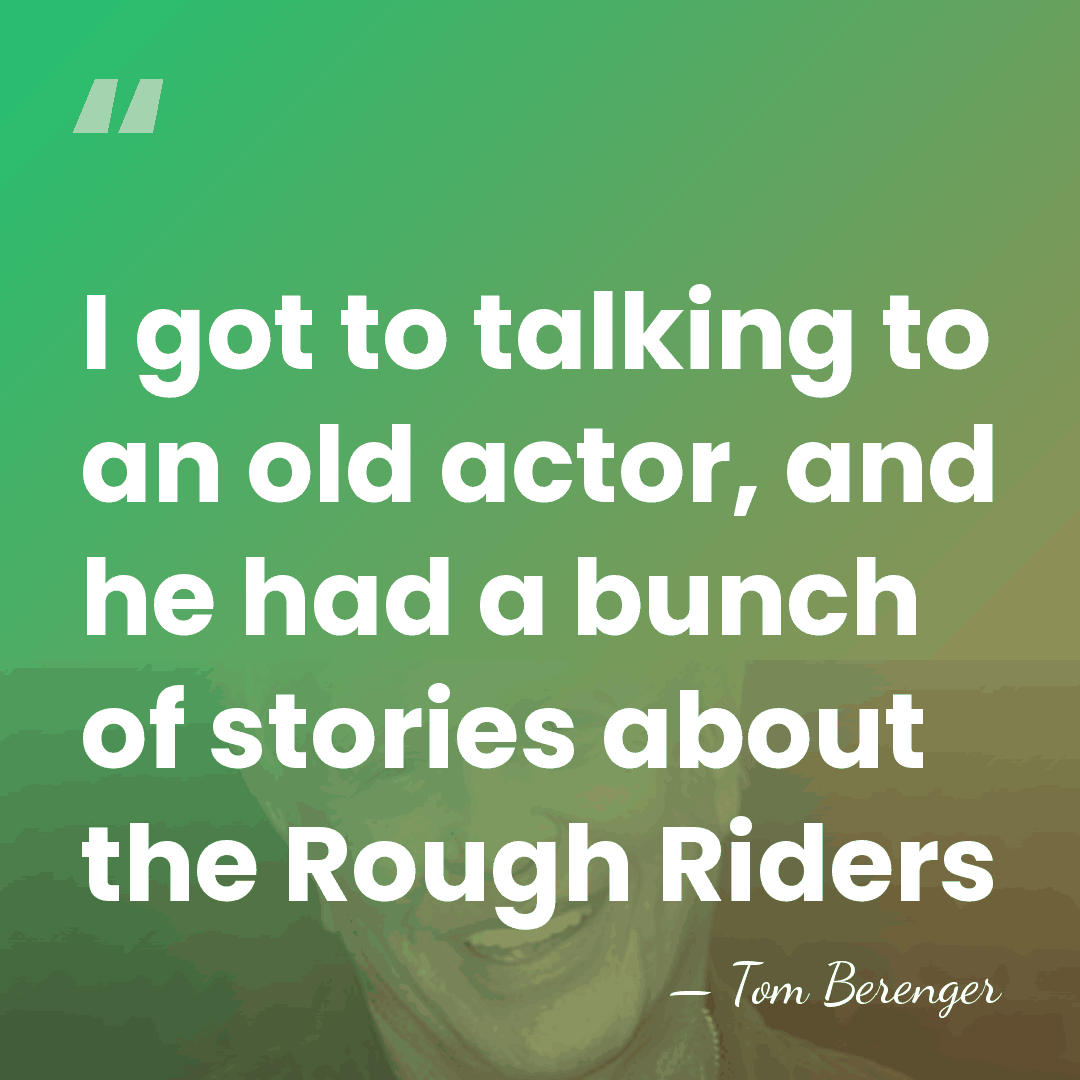 I got to talking to an old actor, and he had a&hellip; - Tom Berenger