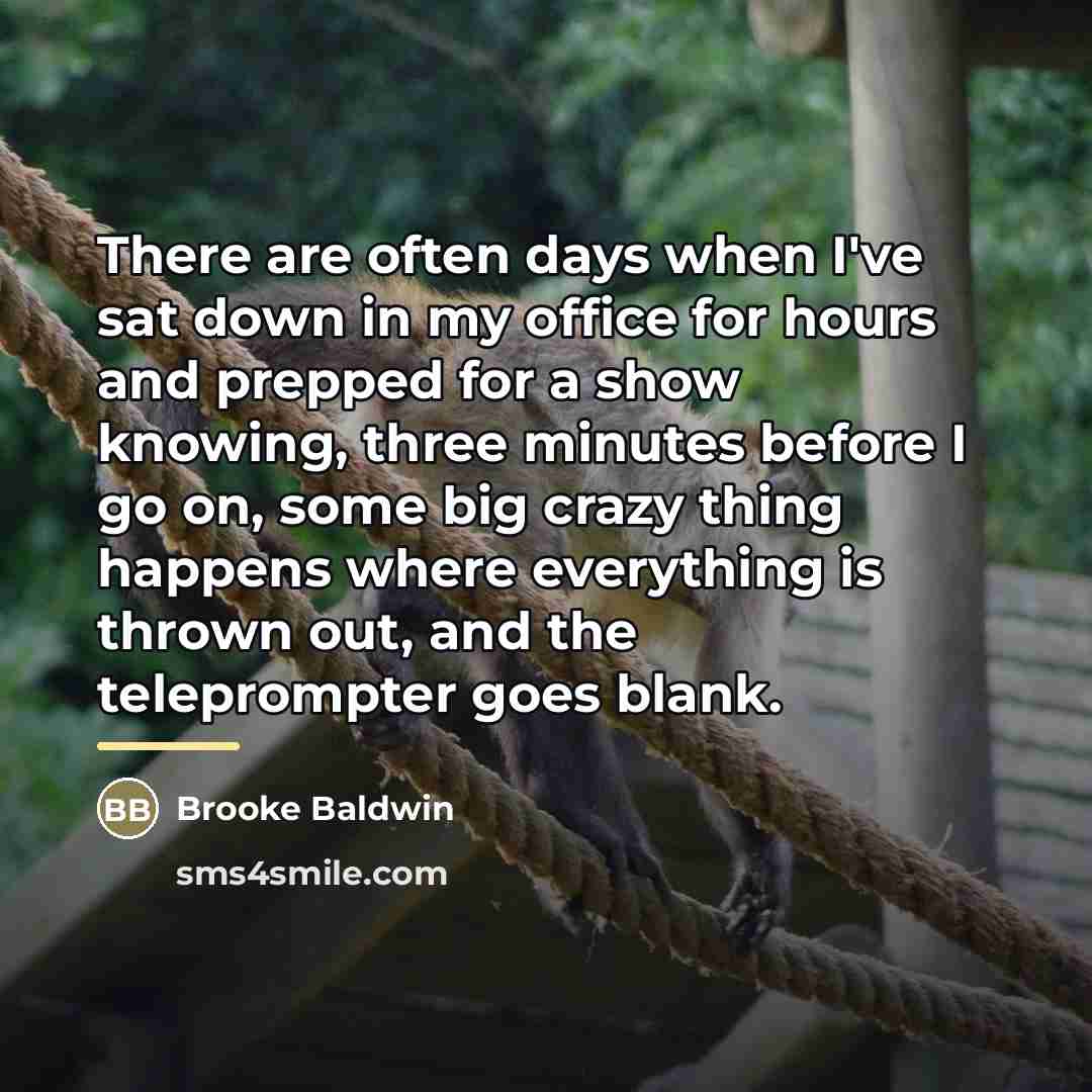 “There are often days when I've sat down in my…” quote by Brooke Baldwin