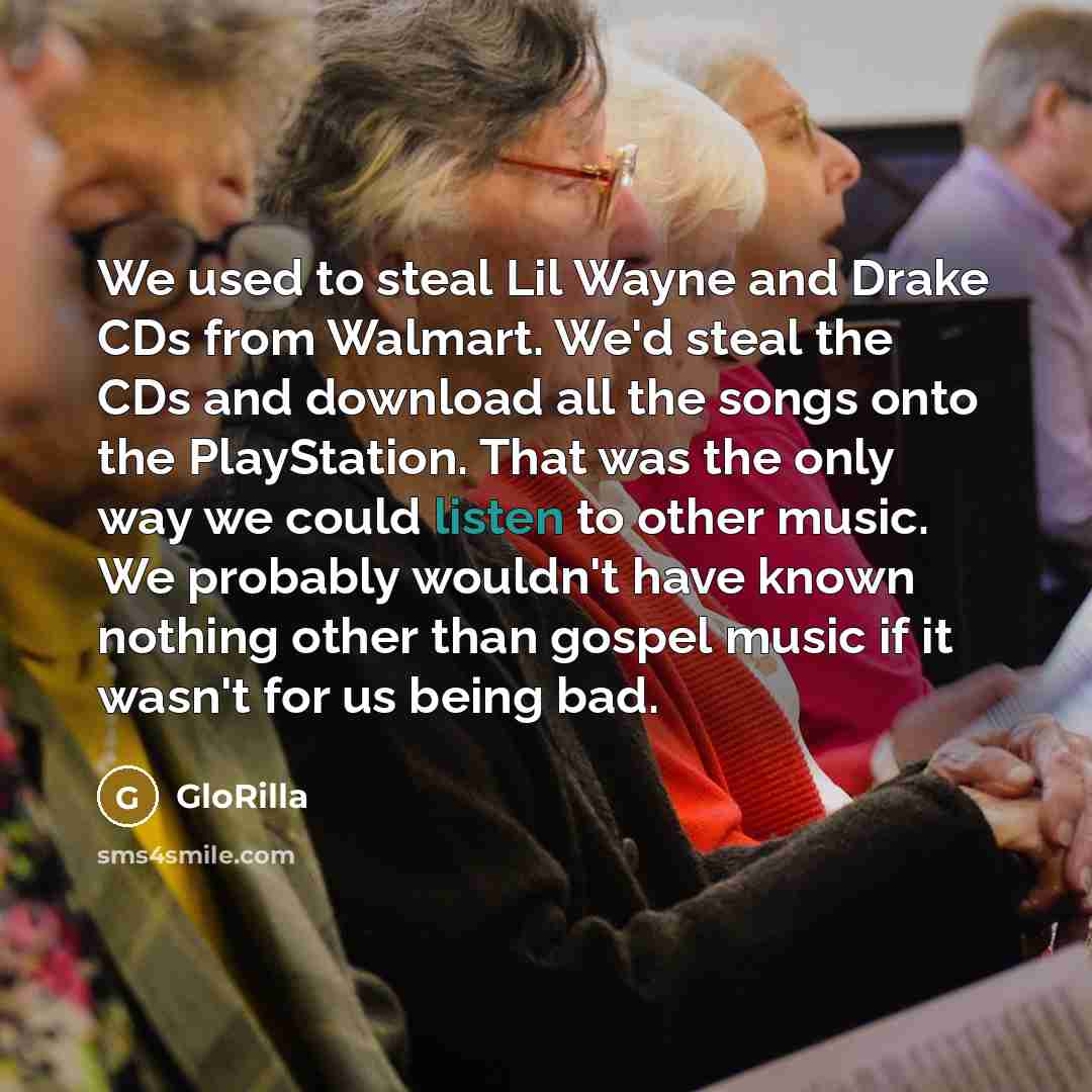 “We used to steal Lil Wayne and Drake CDs from…” quote by GloRilla