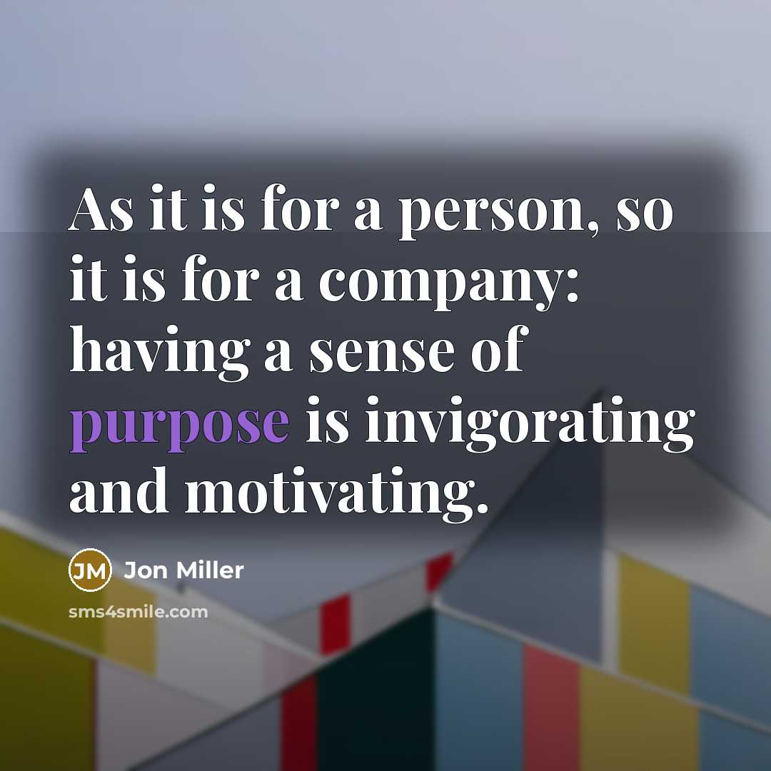 “As it is for a person, so it is for…” quote by Jon Miller