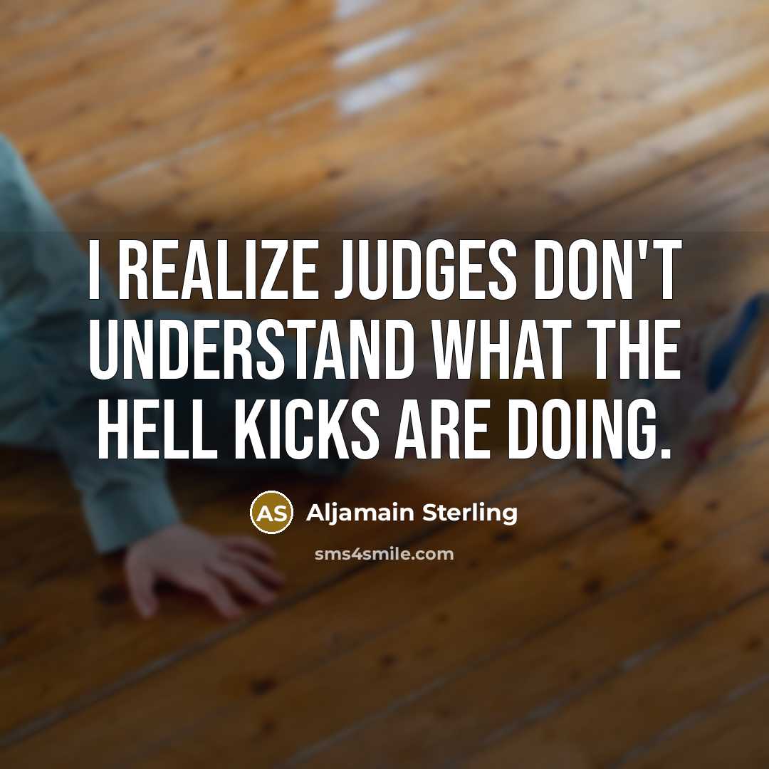 “I realize judges don't understand what the hell kicks are…” quote by Aljamain Sterling