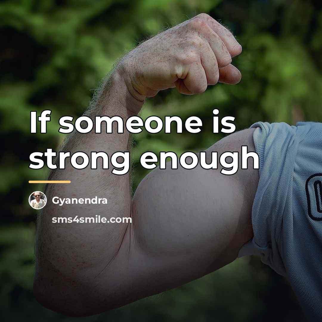 “If someone is strong enough…” quote by Gyanendra