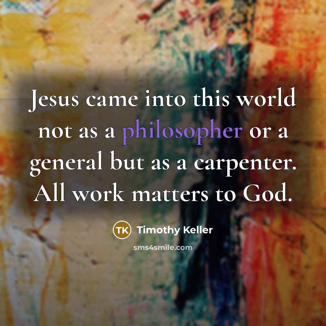 “Jesus came into this world not as a philosopher or…” quote by Timothy Keller