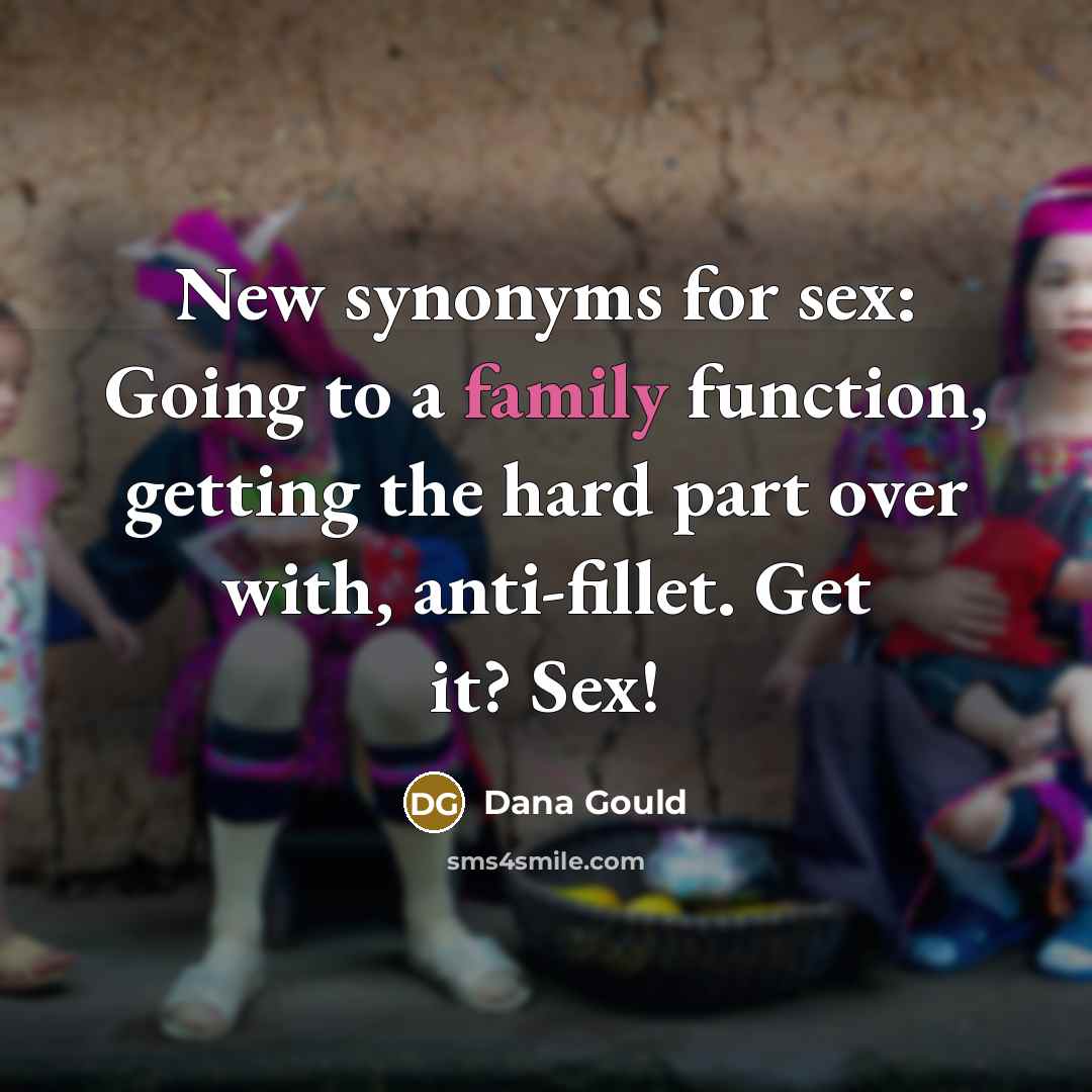 “New synonyms for sex: Going to a family function, getting…” quote by Dana Gould