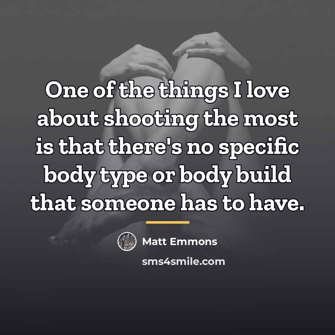 “One of the things I love about shooting the most…” quote by Matt Emmons