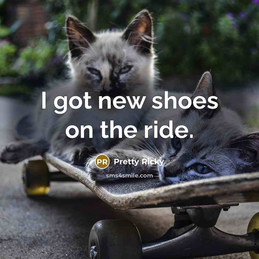 “I got new shoes on the ride.” quote by Pretty Ricky