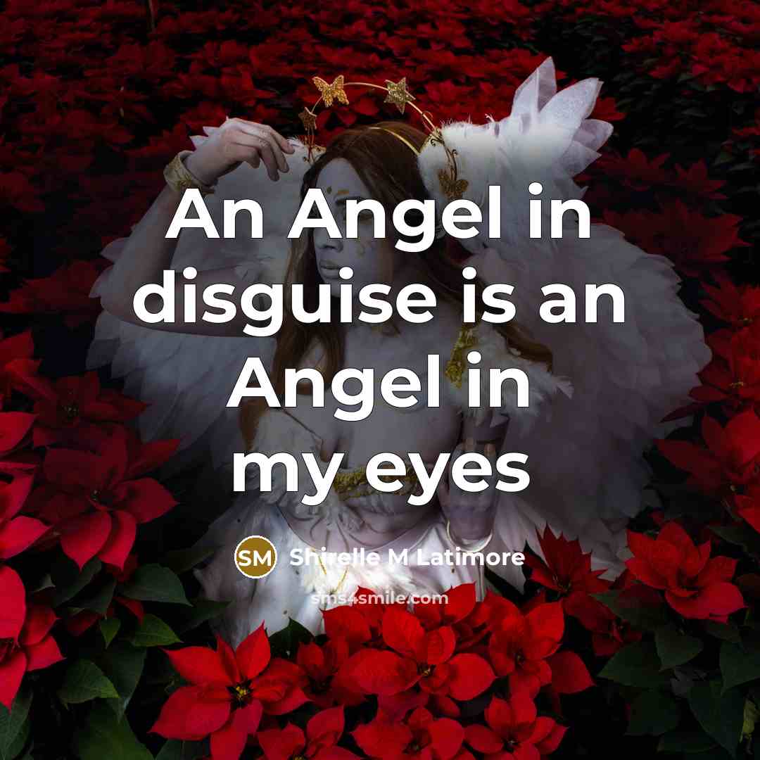 “An Angel in disguise is an Angel in my eyes…” quote by Shirelle M Latimore