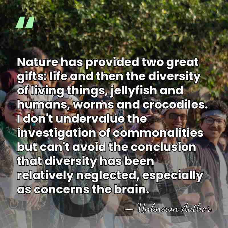 Nature has provided two great gifts: life and then the diversity of&hellip; - Theodore Holmes Bullock