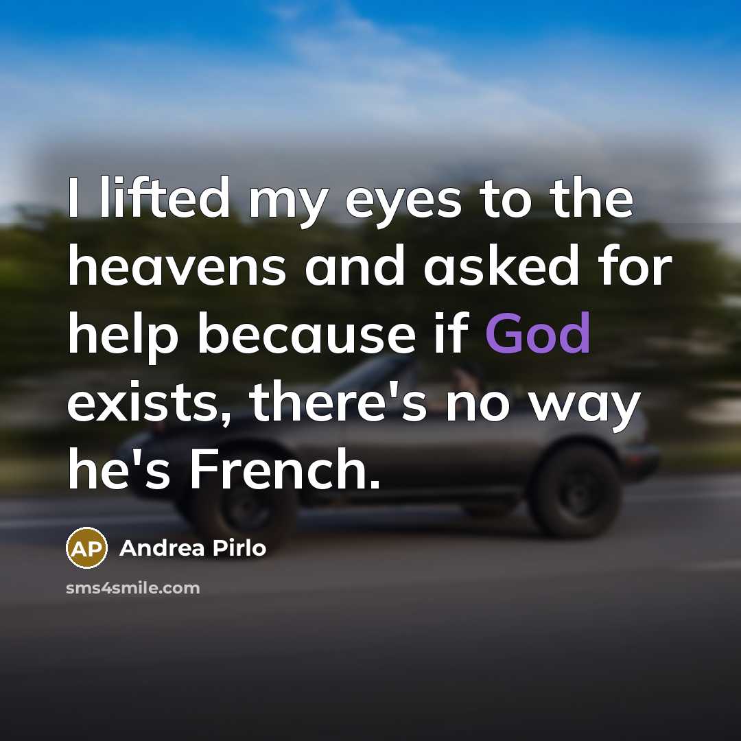 “I lifted my eyes to the heavens and asked for…” quote by Andrea Pirlo