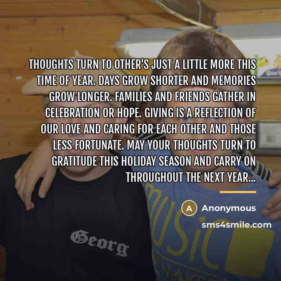 “Thoughts turn to other's just a little more this time…” quote by Anonymous