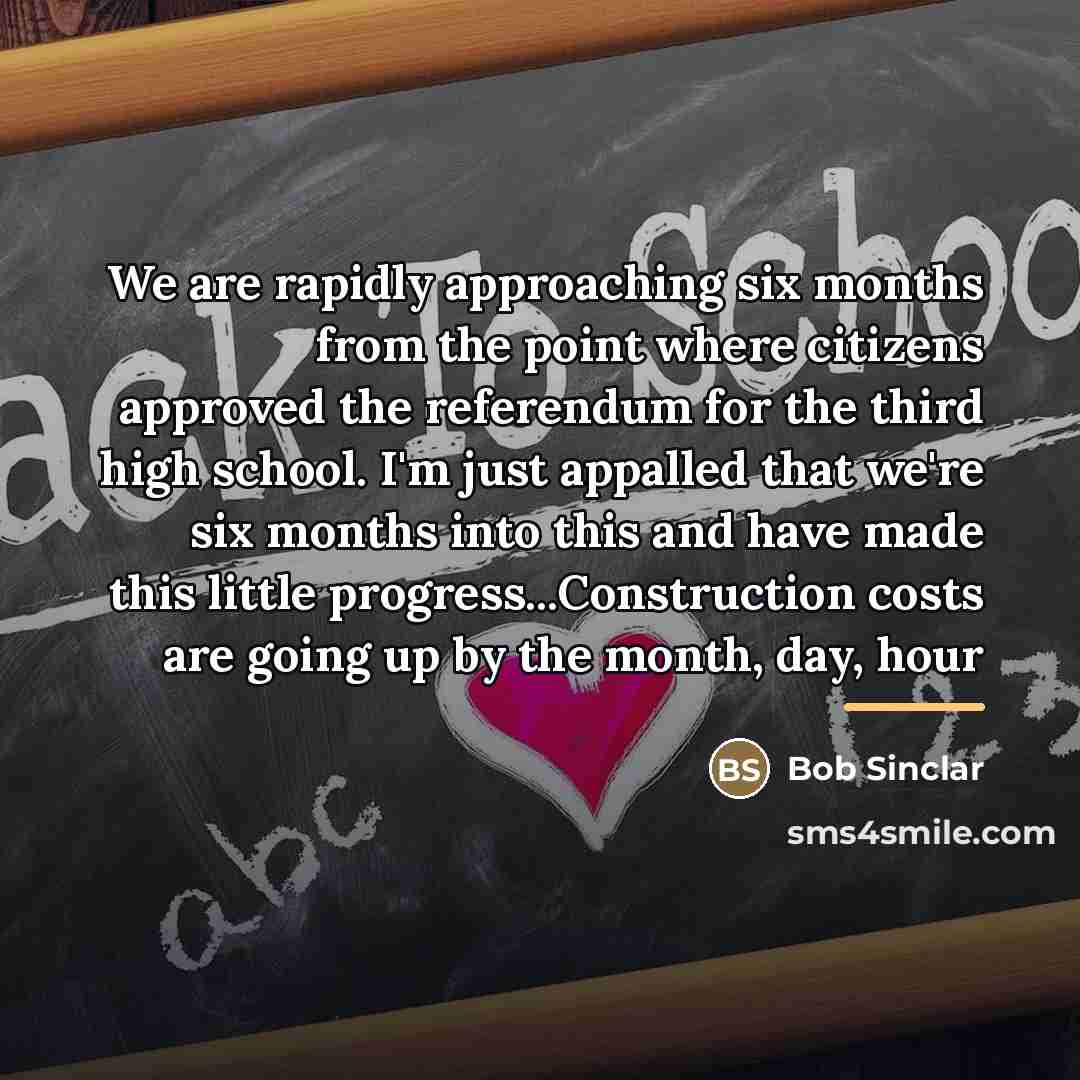 “We are rapidly approaching six months from the point where…” quote by Bob Sinclar