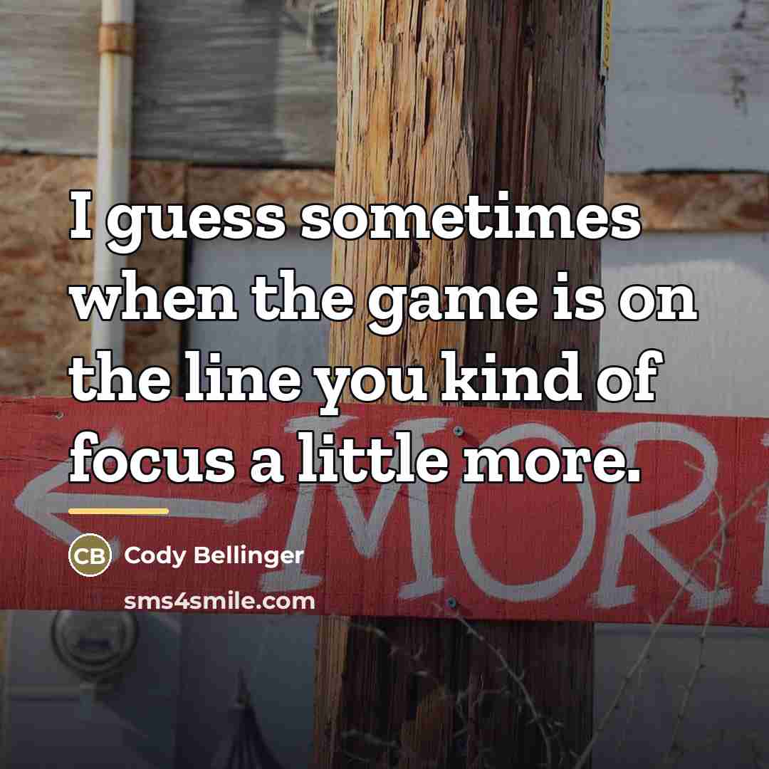 “I guess sometimes when the game is on the line…” quote by Cody Bellinger