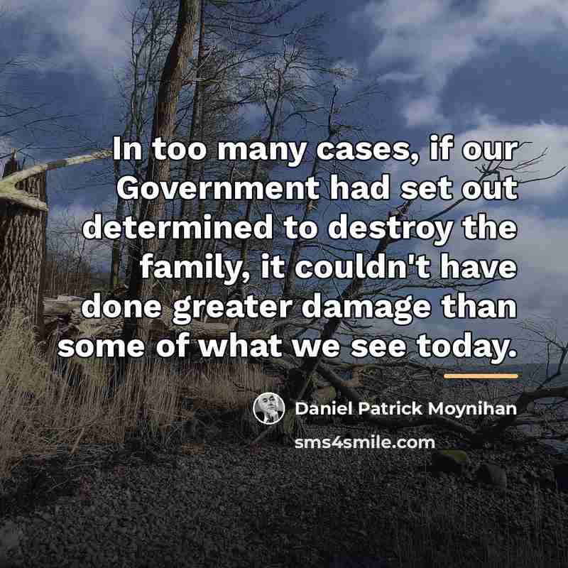 “In too many cases, if our Government had set out…” quote by Daniel Patrick Moynihan