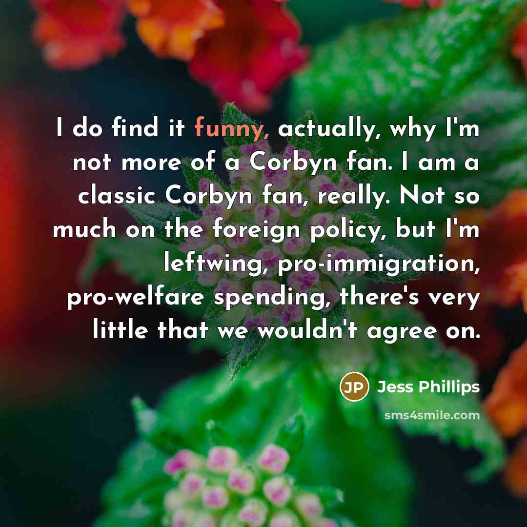 “I do find it funny, actually, why I'm not more…” quote by Jess Phillips