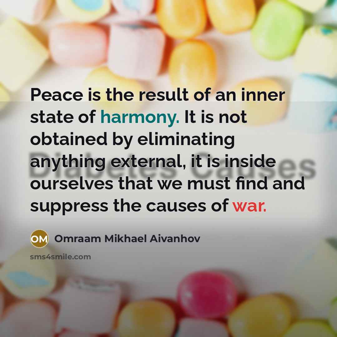 “Peace is the result of an inner state of harmony.…” quote by Omraam Mikhael Aivanhov