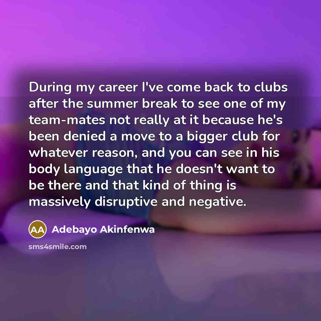 “During my career I've come back to clubs after the…” quote by Adebayo Akinfenwa
