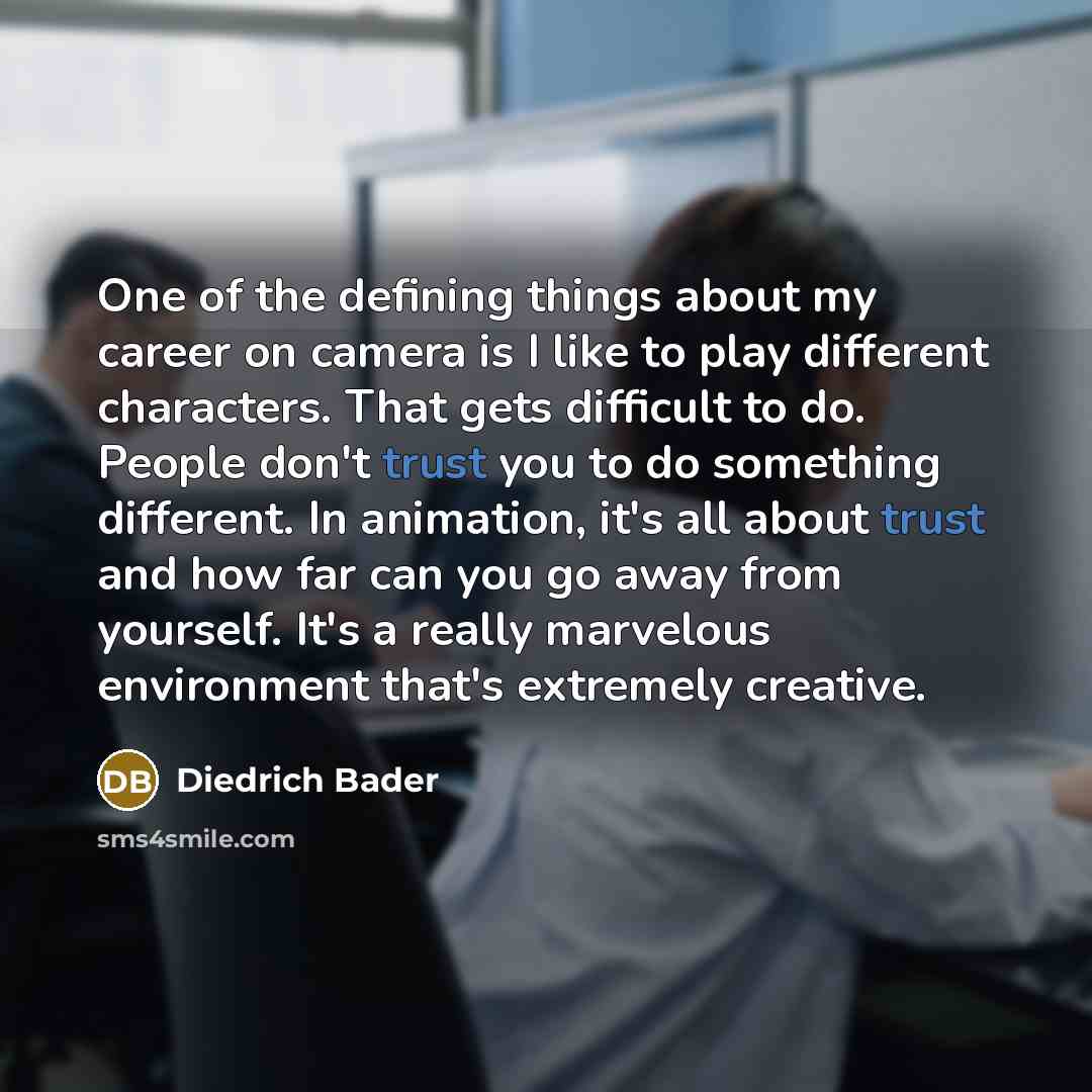 “One of the defining things about my career on camera…” quote by Diedrich Bader