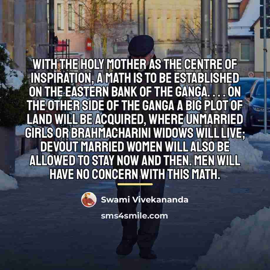 “With the Holy Mother as the centre of inspiration, a…” quote by Swami Vivekananda