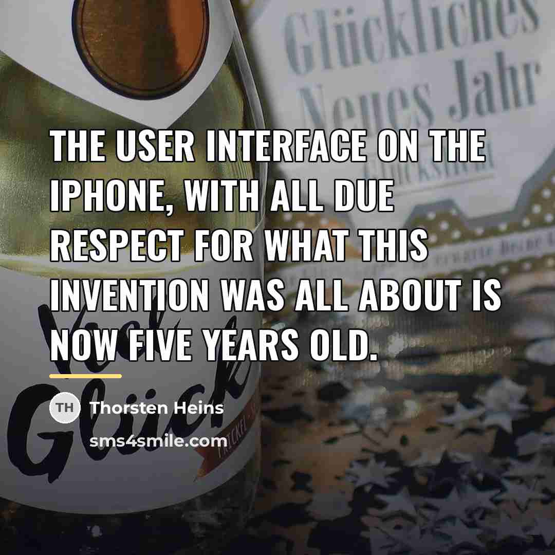 “The user interface on the iPhone, with all due respect…” quote by Thorsten Heins
