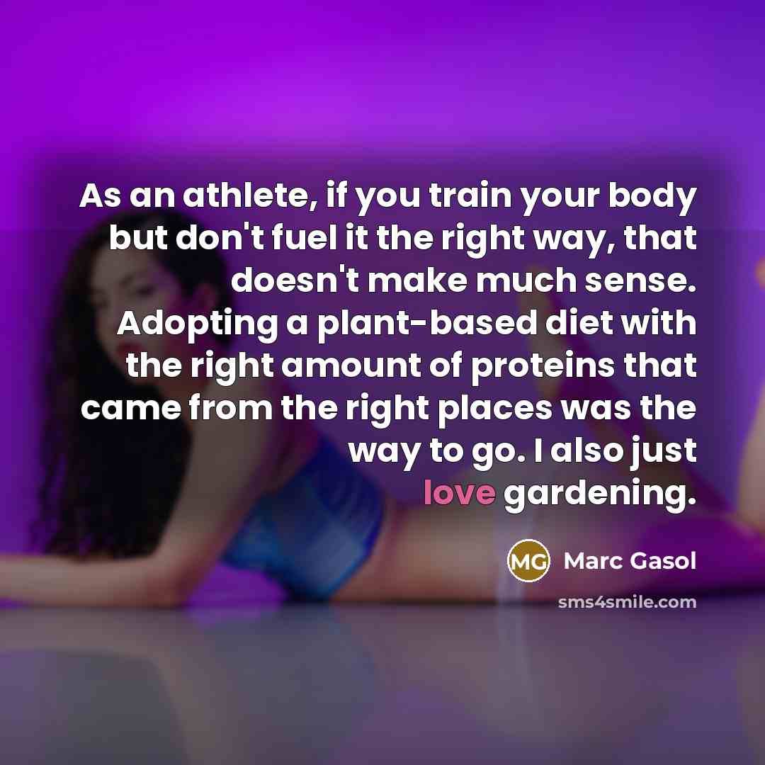 “As an athlete, if you train your body but don't…” quote by Marc Gasol