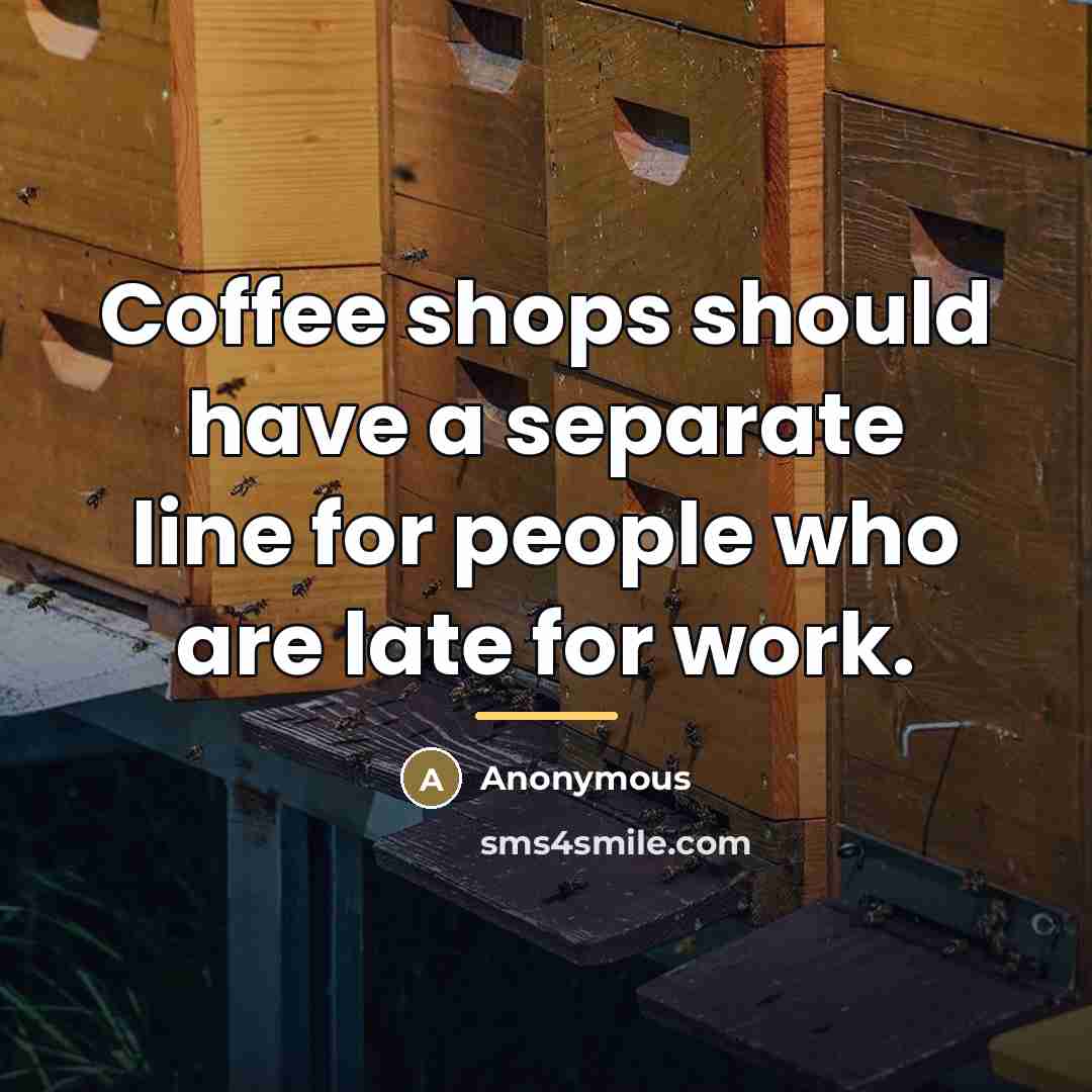 “Coffee shops should have a separate line for people who…” quote by Anonymous