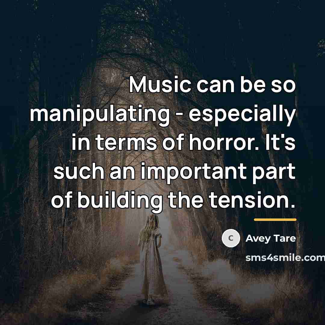 “Music can be so manipulating - especially in terms of…” quote by Avey Tare