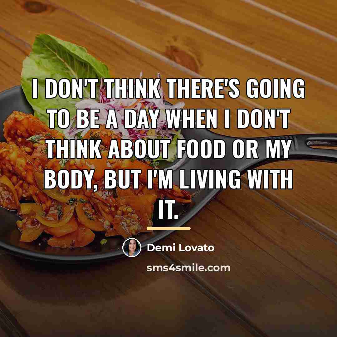 “I don't think there's going to be a day when…” quote by Demi Lovato