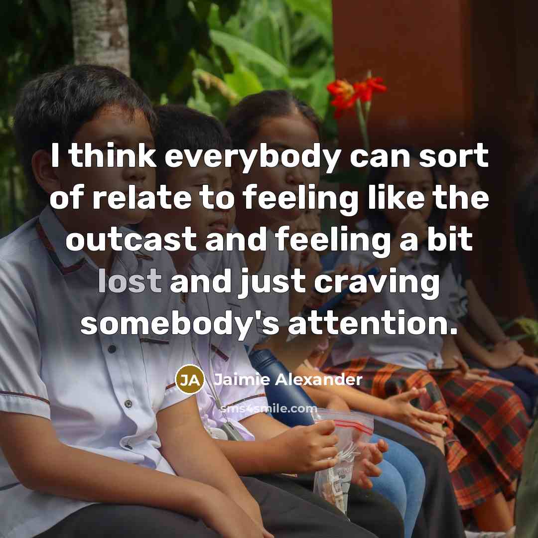 “I think everybody can sort of relate to feeling like…” quote by Jaimie Alexander
