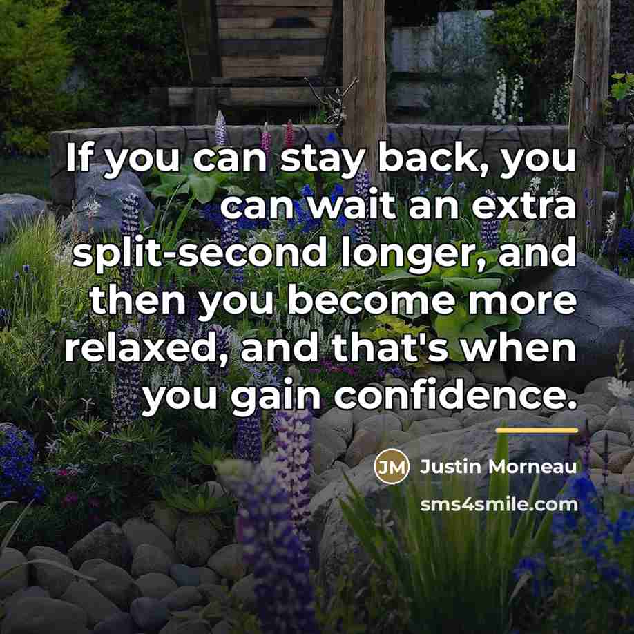 “If you can stay back, you can wait an extra…” quote by Justin Morneau