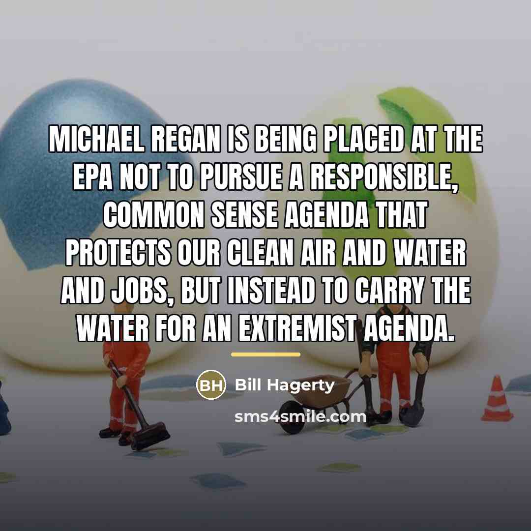 “Michael Regan is being placed at the EPA not to…” quote by Bill Hagerty