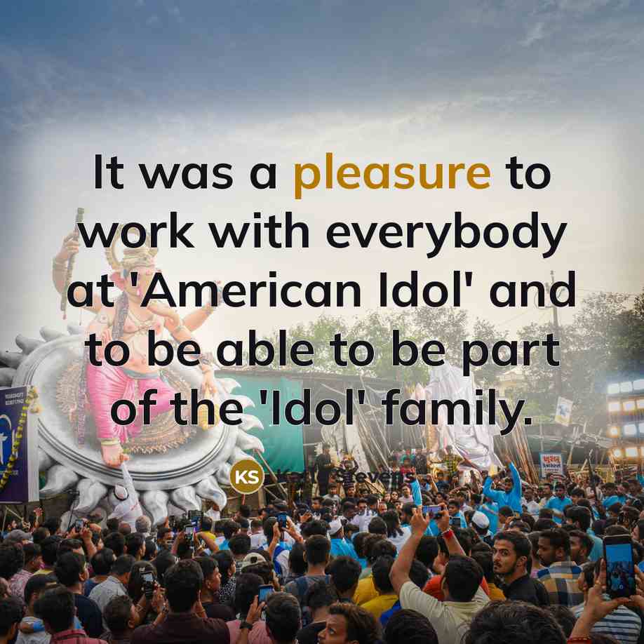 “It was a pleasure to work with everybody at 'American…” quote by Katie Stevens