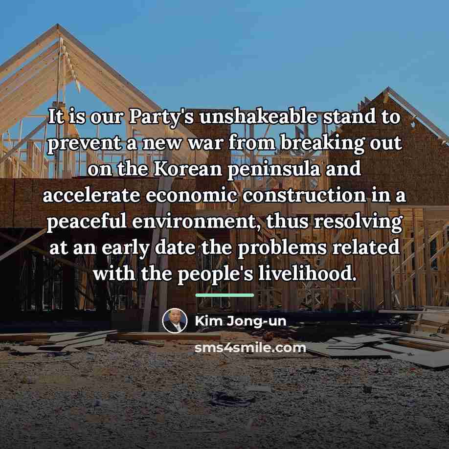 “It is our Party's unshakeable stand to prevent a new…” quote by Kim Jong-un