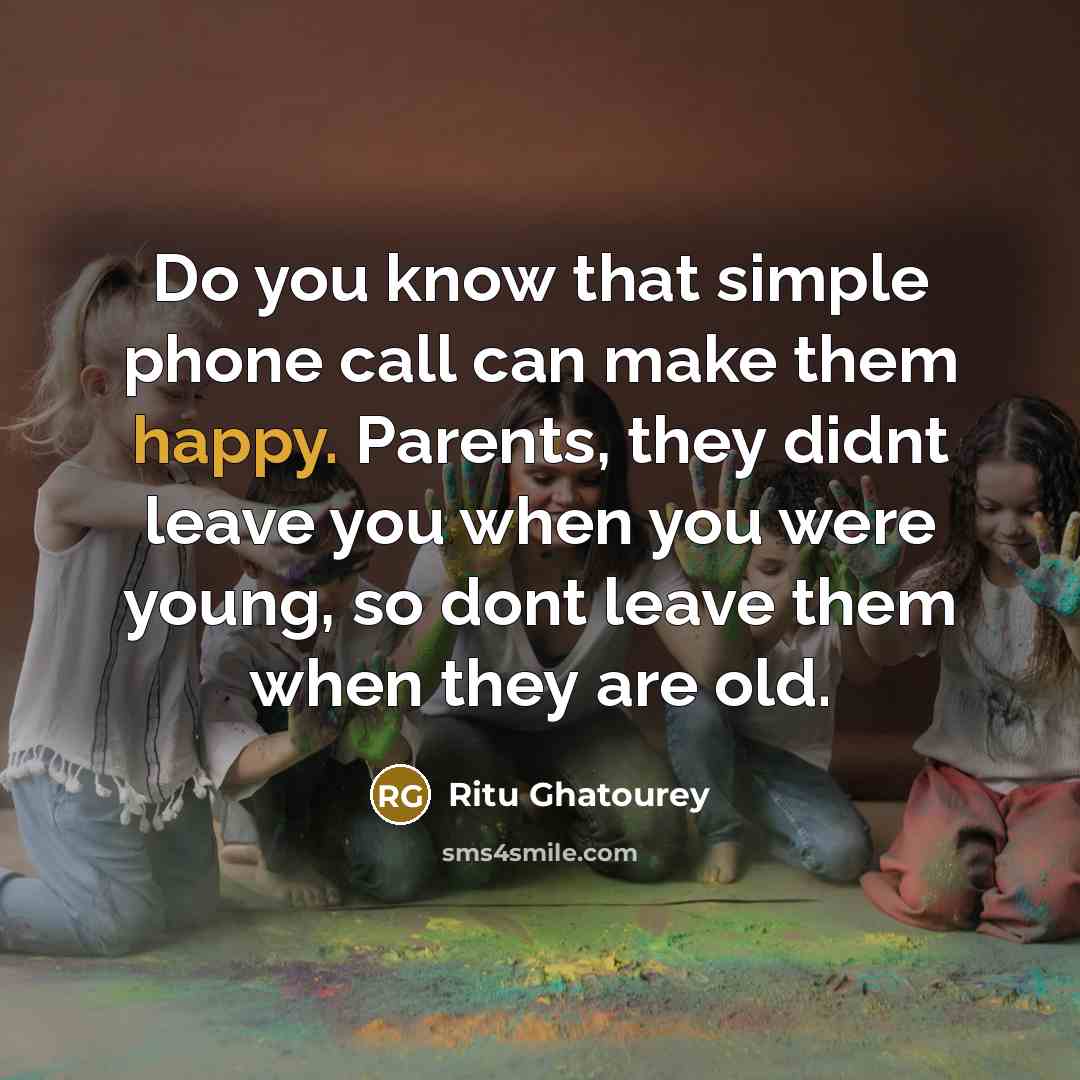 “Do you know that simple phone call can make them…” quote by Ritu Ghatourey