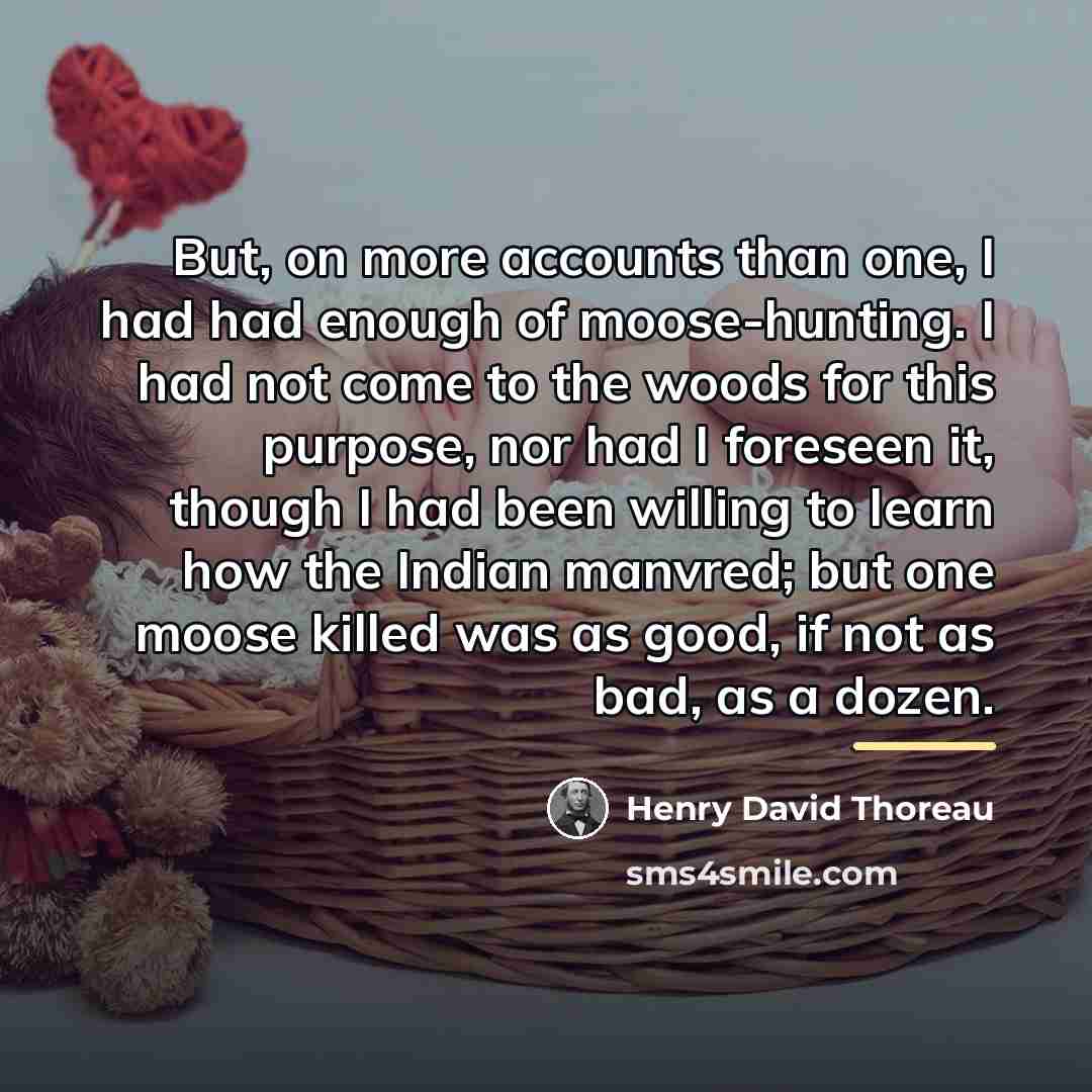 “But, on more accounts than one, I had had enough…” quote by Henry David Thoreau