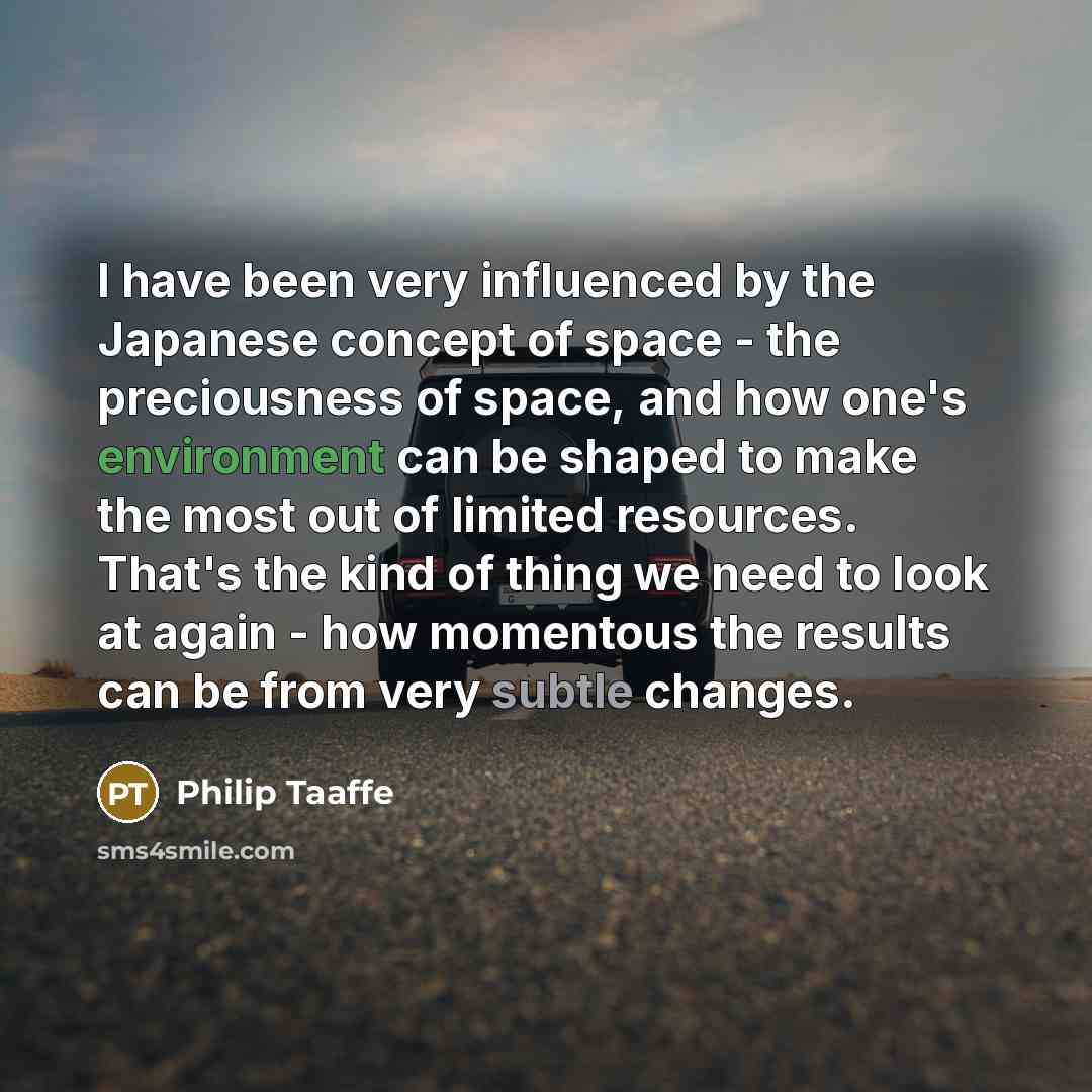 “I have been very influenced by the Japanese concept of…” quote by Philip Taaffe