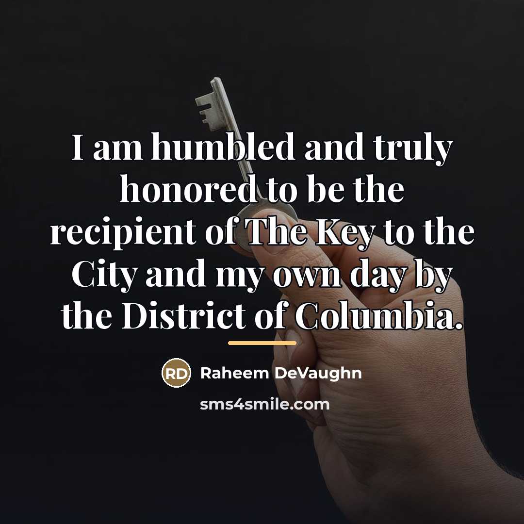 “I am humbled and truly honored to be the recipient…” quote by Raheem DeVaughn