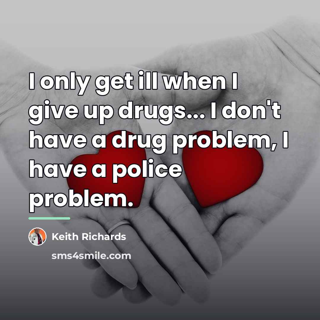 “I only get ill when I give up drugs... I…” quote by Keith Richards
