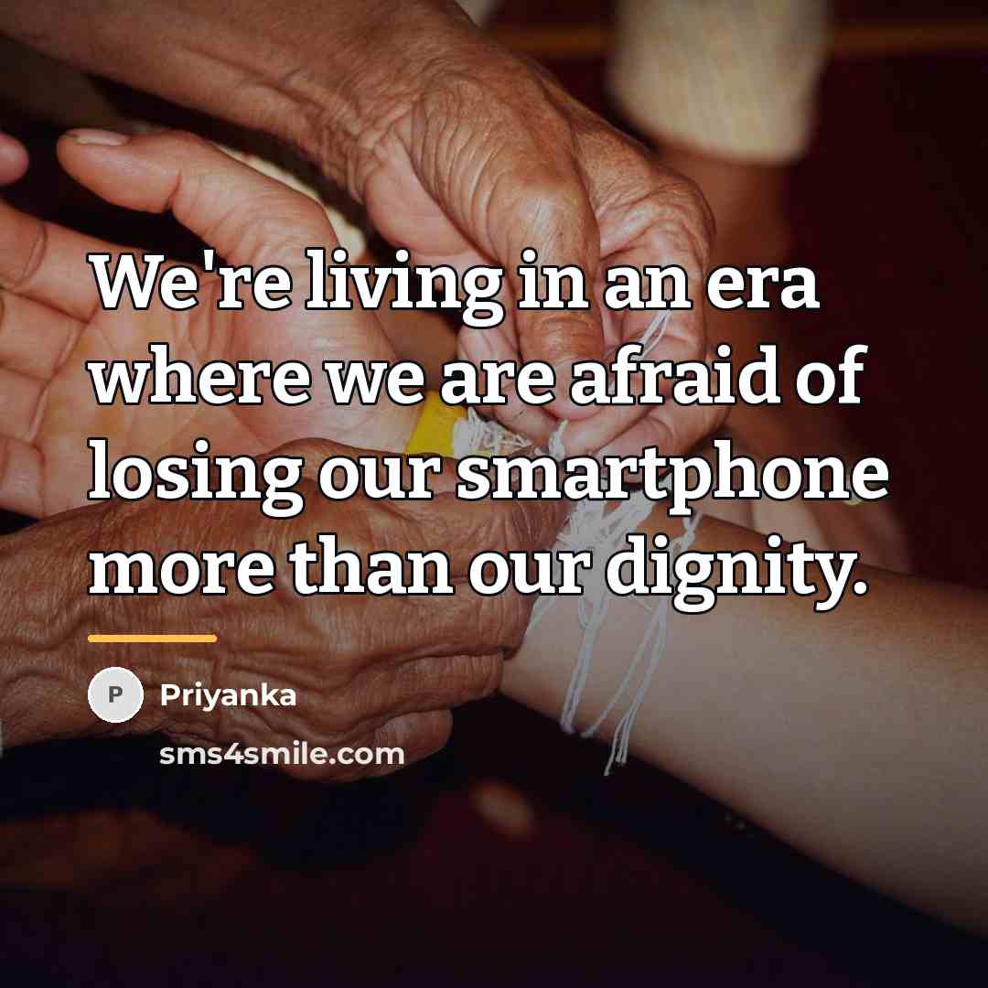 “We're living in an era where we are afraid of…” quote by Priyanka