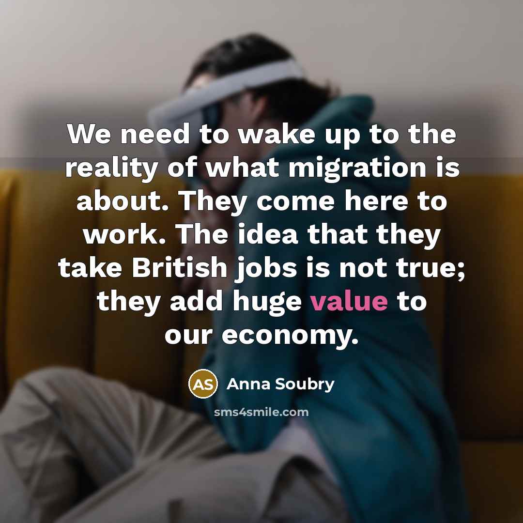 “We need to wake up to the reality of what…” quote by Anna Soubry