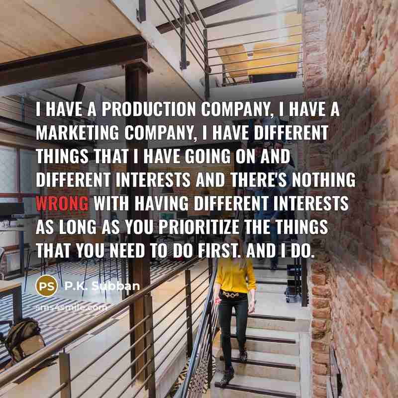“I have a production company, I have a marketing company,…” quote by P.K. Subban
