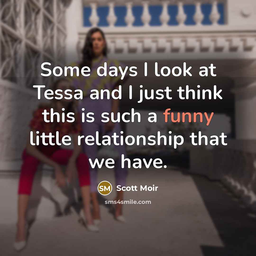 “Some days I look at Tessa and I just think…” quote by Scott Moir