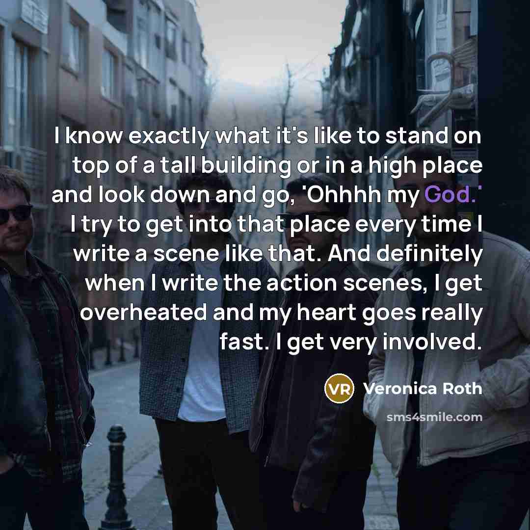 “I know exactly what it's like to stand on top…” quote by Veronica Roth
