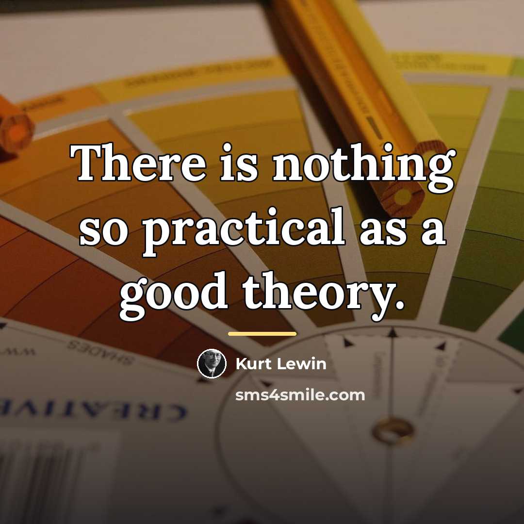 “There is nothing so practical as a good theory.…” quote by Kurt Lewin