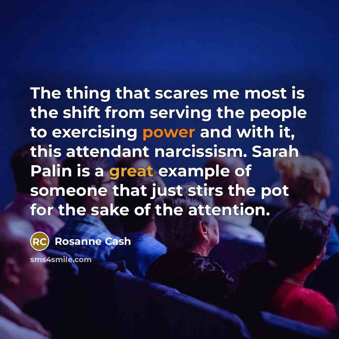 “The thing that scares me most is the shift from…” quote by Rosanne Cash