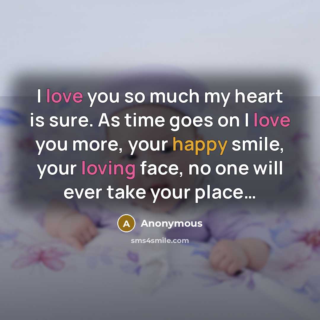 “I love you so much my heart is sure. As…” quote by Anonymous