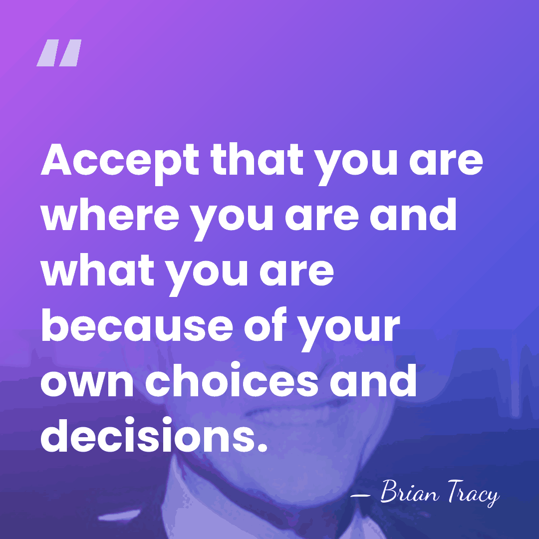 Accept that you are where you are and what you are because&hellip; - Brian Tracy