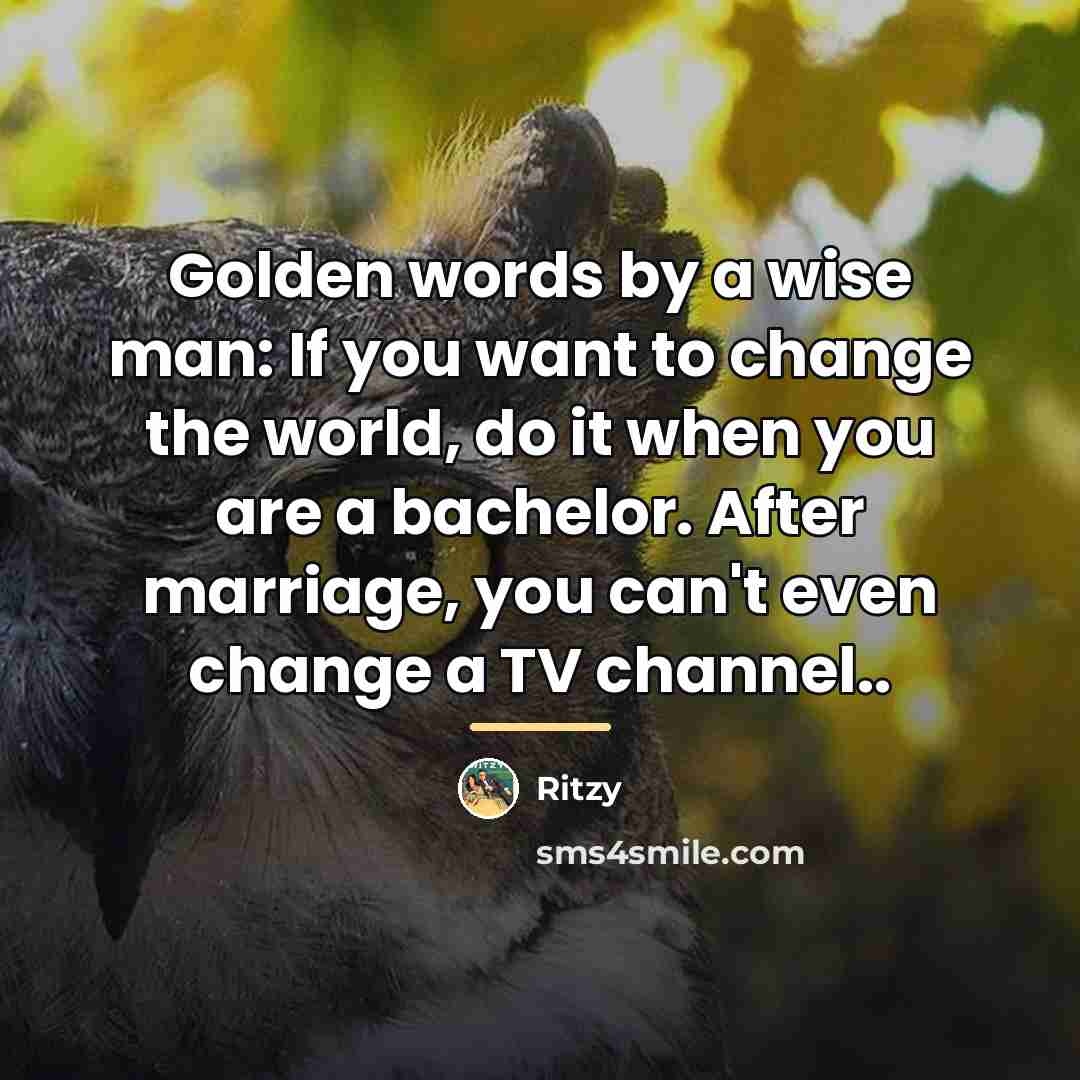 “Golden words by a wise man: If you want to…” quote by Ritzy